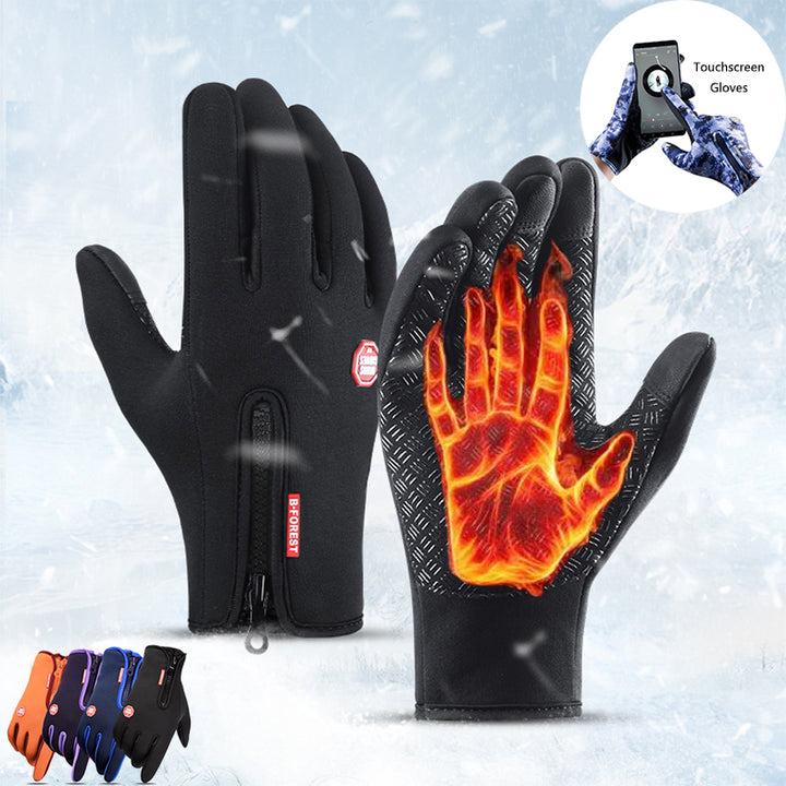 Warme, wasserdichte Winterhandschuhe mit Fleece