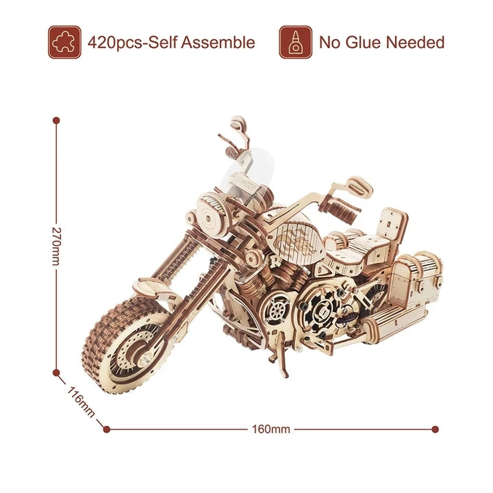 Innovatives 3D Puzzle Motorrad aus Holz *Robotime*