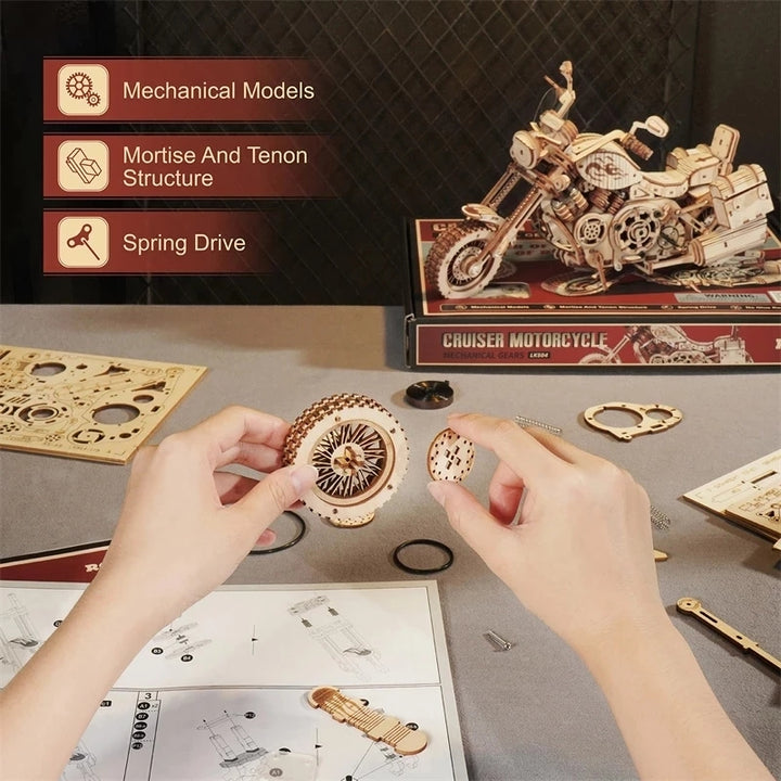 Innovatives 3D Puzzle Motorrad aus Holz *Robotime*